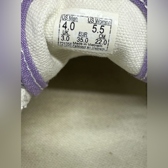 VANS Authentic Shoes Classic Lace-Up, CHALK VIOLET, Sneakers, Men 4 / Women 5.5 - Picture 7 of 8